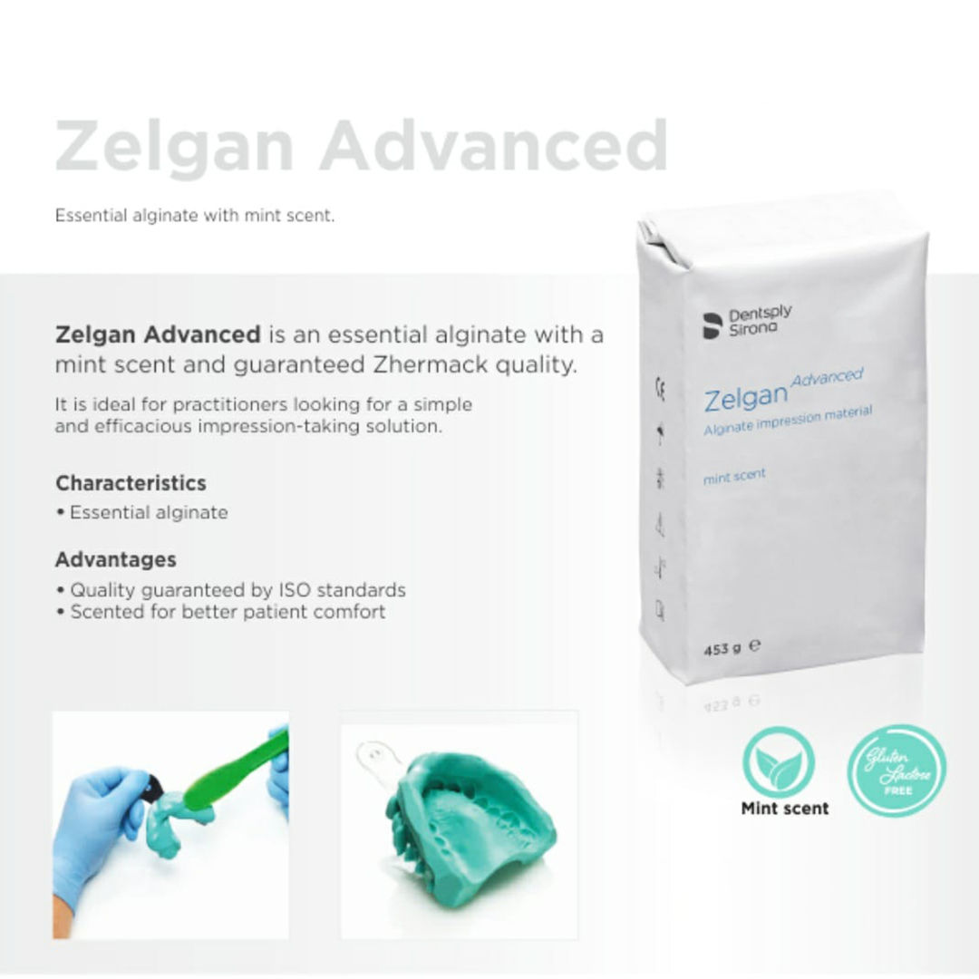 Dentsply Zelgan Advanced Alginate Powder Impression Material - ORAL HEALTHCART