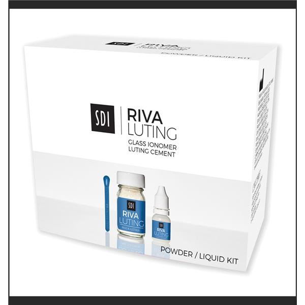 Riva Luting Glass Ionomer Powder & Liquid Luting Cement Kit - ORAL HEALTHCART